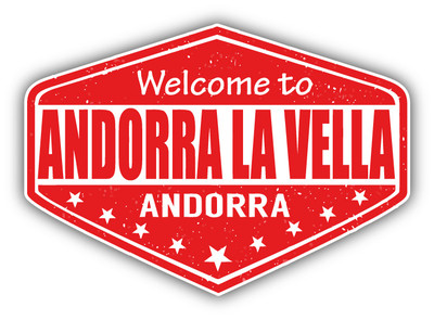 Andorra La Vella City Andorra Grunge Travel Car Bumper Sticker Decal 5'' x 4''