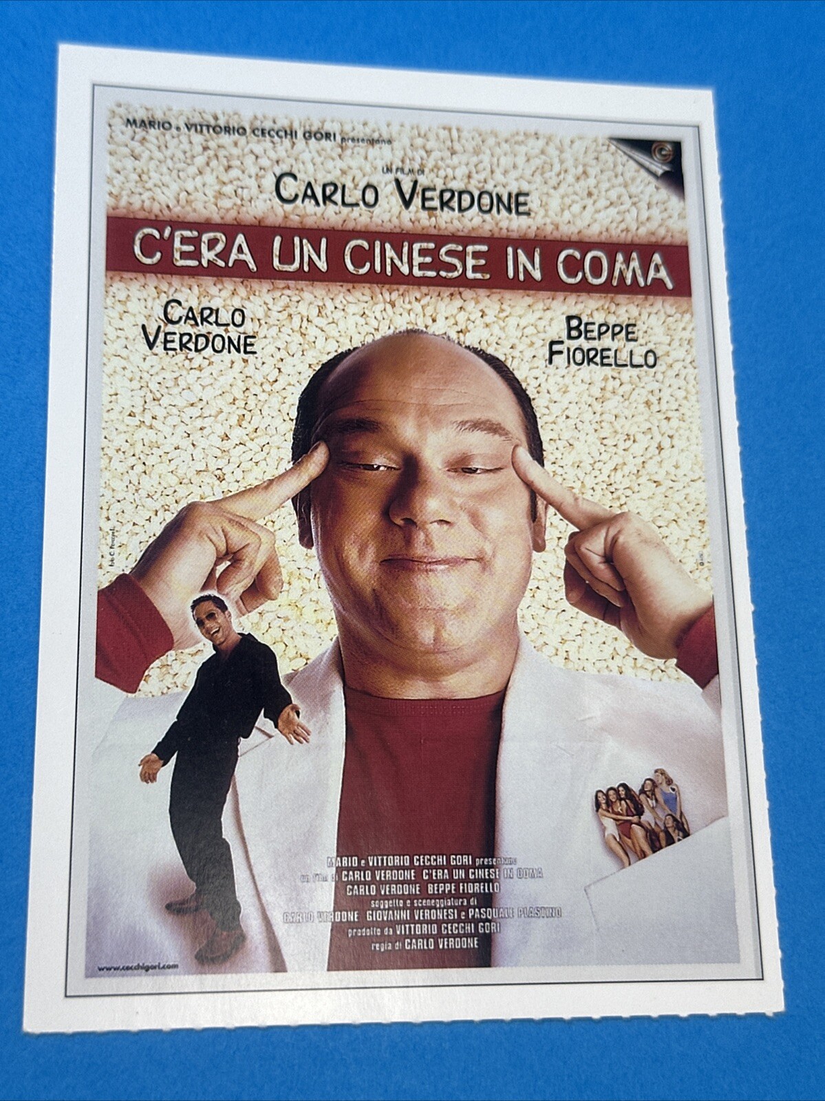 C'ERA UN CINESE IN COMA - CARLO VERDONE , 2000 Locandina - Poster