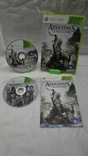 Assassin's Creed III (Microsoft Xbox 360, 2012) - Manual And Disc, Missing Uplay