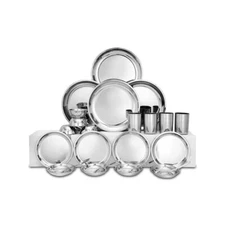 Stainless Steel Delight Dinner Set, 24 Pieces Tableware