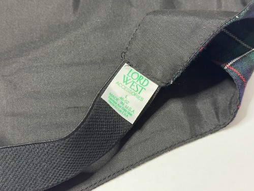 1980s 1990s Mens Mackenzie Tartan Formal Vest Waistcoat Size Large Vintage Wool - Picture 7 of 7