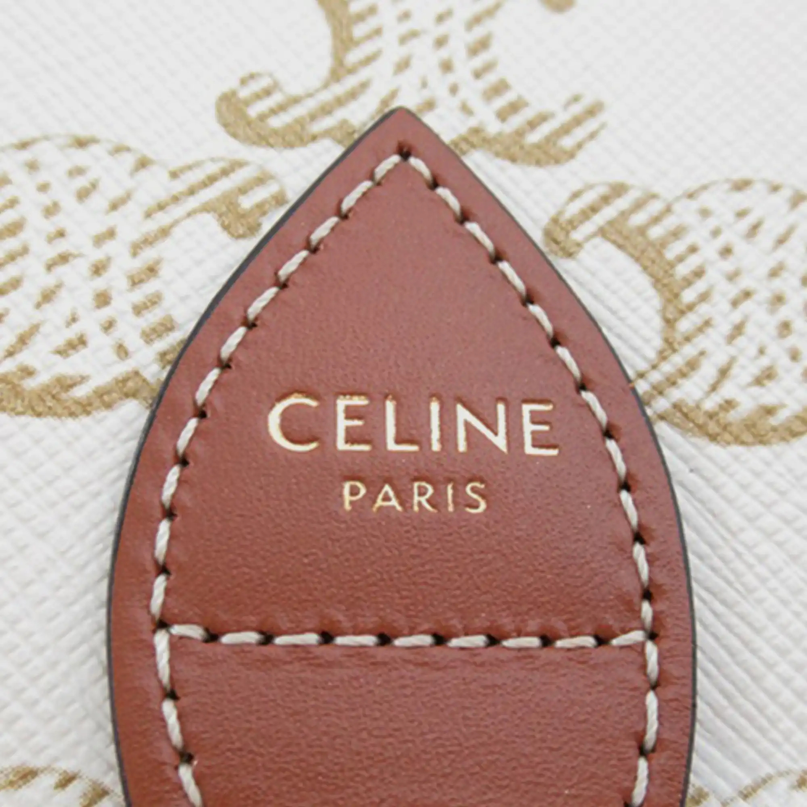 Authentic Celine Monogram Triomphe Crossbody Coat… - image 5