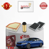 Set Service 3 Filter Und ÖL X Bmw Serie 5 G30 540 250KW 340CV Von 2016->