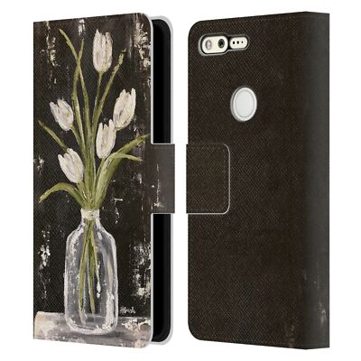 OFFICIAL HALEY BUSH FLORAL PAINTING LEATHER BOOK WALLET CASE FOR GOOGLE PHONES