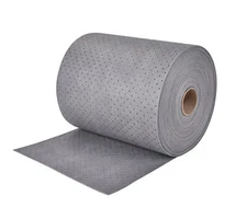 LT010 Gray Oil-Cleanup Premium Heavyweight Absorbent Mat Roll,Absorbs Oils