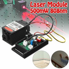 Focusable Red 500mw 808nm Infrared IR Laser Diode Dot Module 12V TTL Fan Cooling