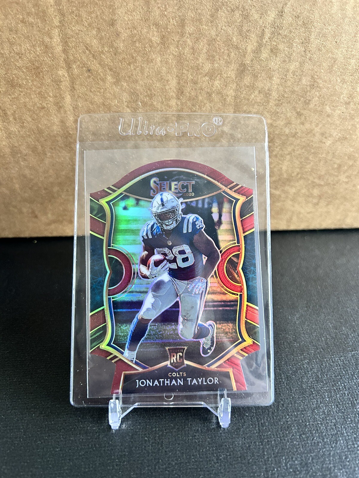 2020 Select Jonathan Taylor Concourse Red Die-Cut Prizm Rookie RC #53 Colts