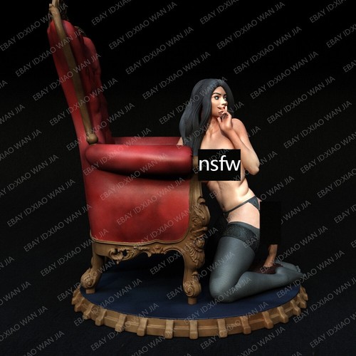 1/24 Resin Figure Gril Morticia Model Kit Unpainted Unassembled - Picture 2 of 3