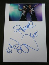 Madcon signed 6x8 inch white card autograph