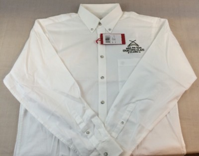 New SOUTHERN PROPER Mens White WEEKENDER M Medium Casual Shirt Long Sleeve 