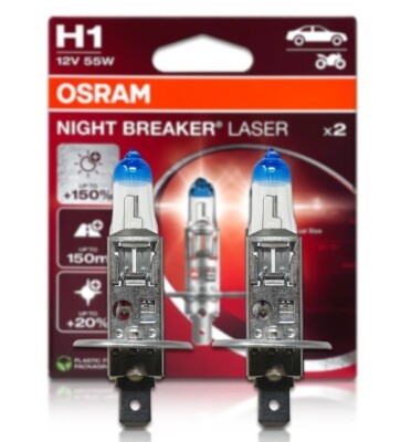 Osram Night Breaker Laser 150% Next Generation H1 H4 H7 H11 HB3 HB4 Bulb Glob