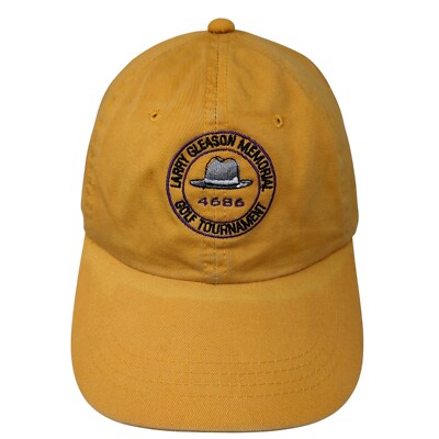 Larry Gleason Memorial Golf Tournament Slideback Hat Orange OS Adjustable OC