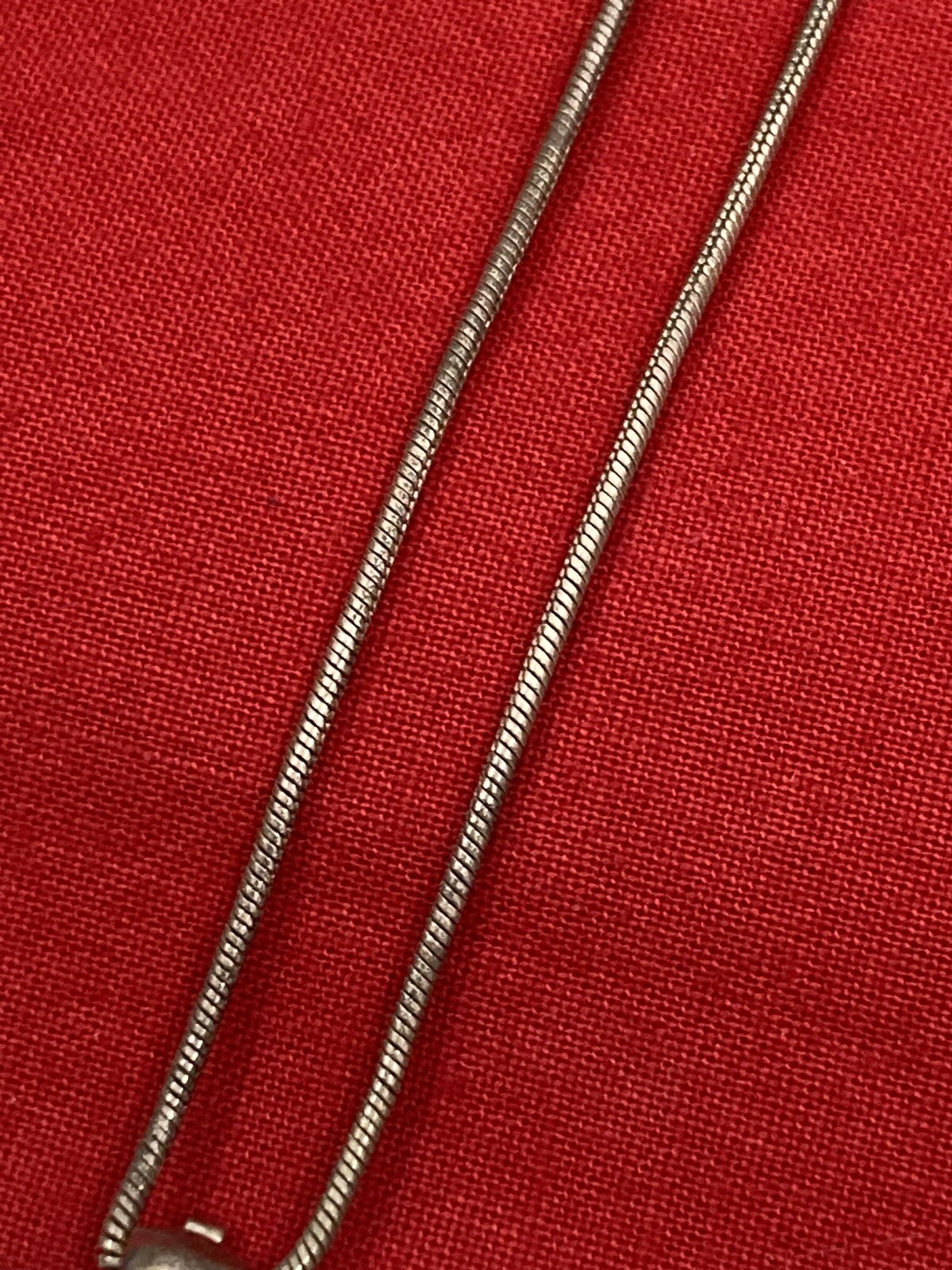 Vintage 925 India Solid Sterling Silver Snake 16”… - image 5