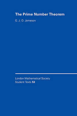 The Prime Number Theorem Jameson Hardback Cambridge University Press