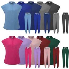 Male Uniform Scrub Sets Doctor Scrubs Sets Spa Uniforms Women Blouse Joggers New