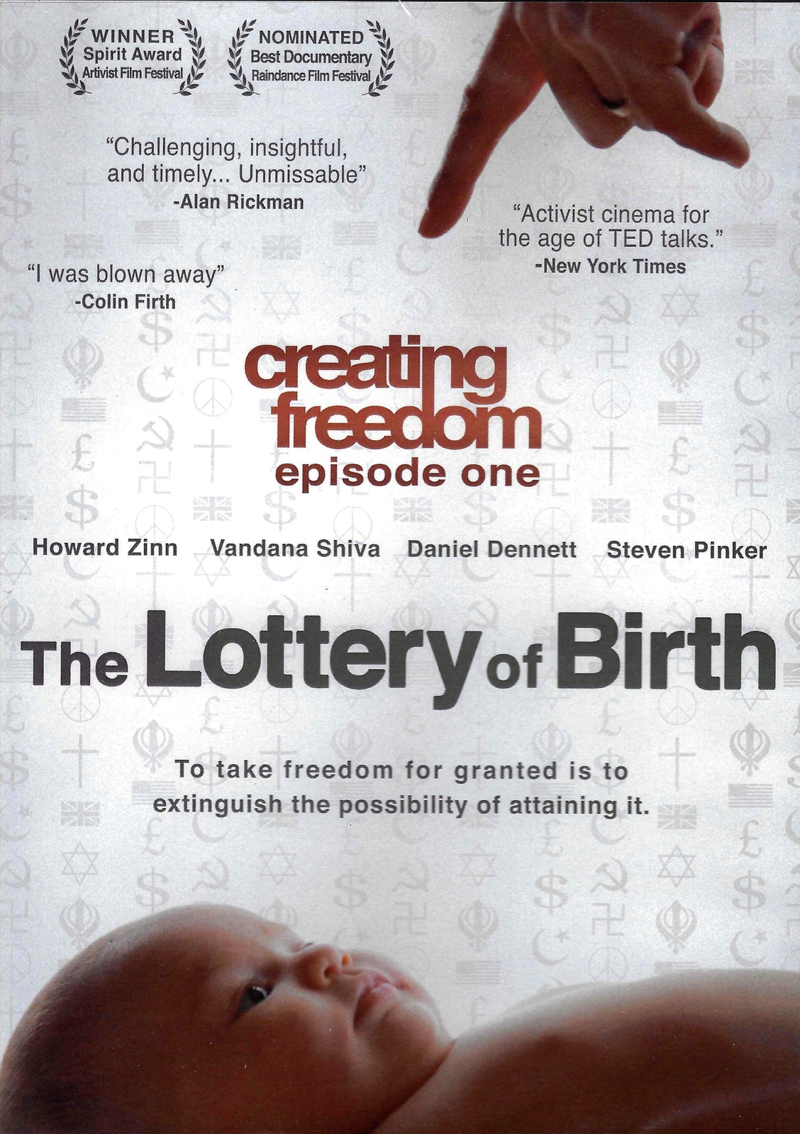 Creating Freedom Episode One: The Lottery Of Birth (DVD) Howard Zinn Tony Benn