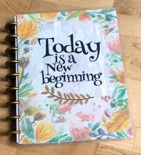 'Today is a New Beginning" Quote Cover Set 4 use w/ the Happy Planner