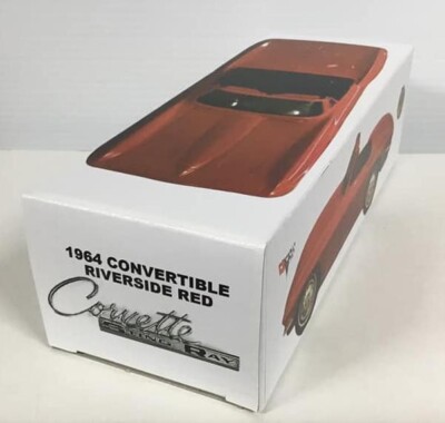 1964 Chevy Corvette Convertible Riverside Red Custom Promo Model BOX ...