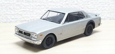 1/64 Kyosho NISSAN SKYLINE 2000 GT-R KPGC10 Hakosuka SILVER B diecast car model