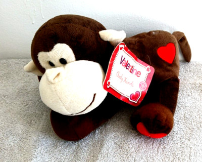 Tesco 2011 Cheeky Friends Valentine I Love You Affe Stofftier Plüschtier