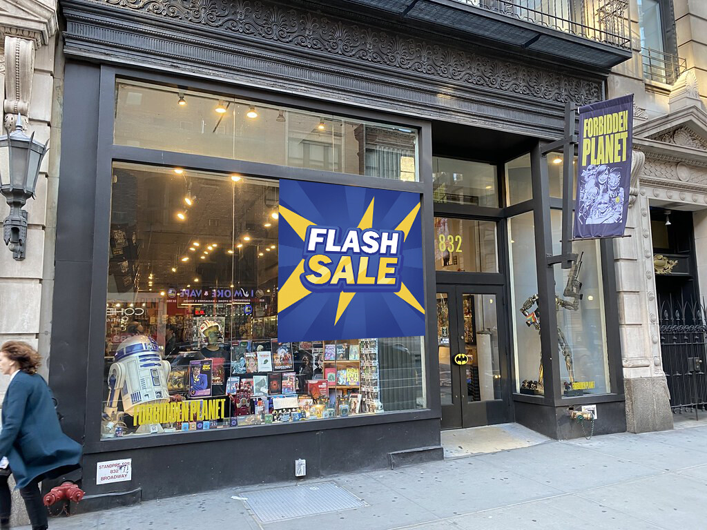 Flash Sale Banner - Flash Sale Sign - Retail Store Flash Sale