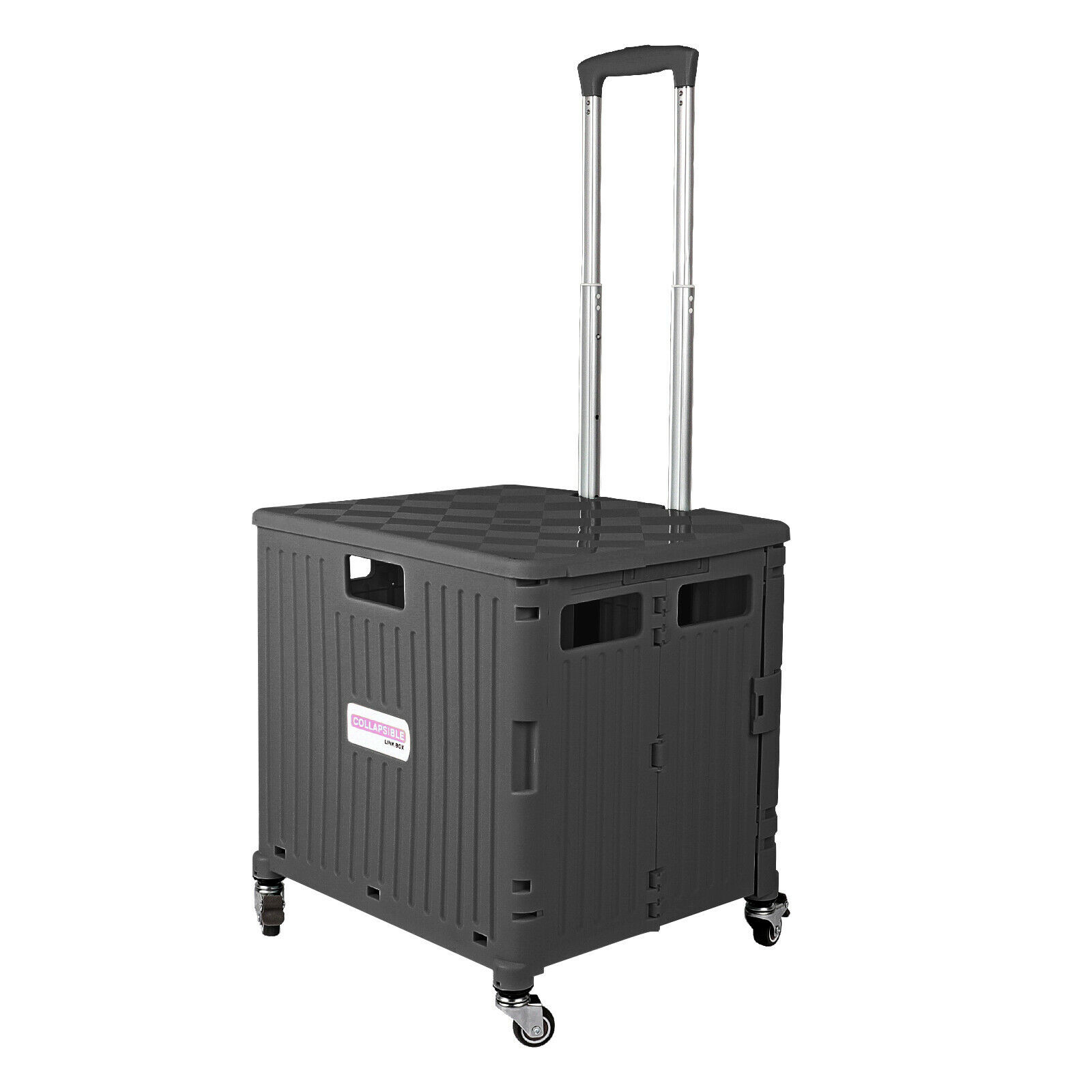 Carro utilitario plegable 130 lb carro de compras plegable carro de mano con 4 ruedas rodantes