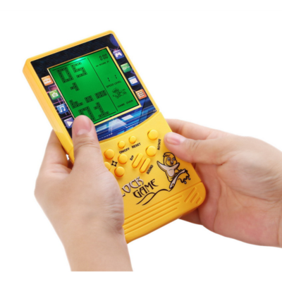 Green light large screen Brick game console built-in classic