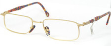 Vintage FILA 6554 B GOLD SAND /MULTICOLOR EYEGLASSES FRAME 52-17-140mm NOTES 