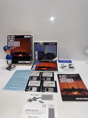 Fleet Defender Microprose Big Box PC Simulation Game IBM 1994