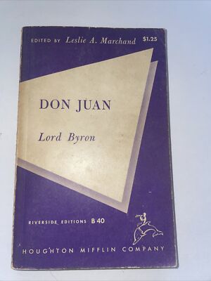 Don Juan 1958  (Riverside edition) by  Lord Byron. Houghton Muffling Co B25