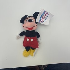 Disney Store Mini Bean Bag Plush Toy Mickey Mouse 8" - with tags