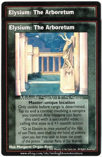 Elysium: The Arboretum x2 Vampire: The Eternal Struggle V:TES VTES Vampire CCG