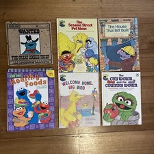 SESAME street books BULK - Bundle- New And Vintage Cookie Monster 80’s