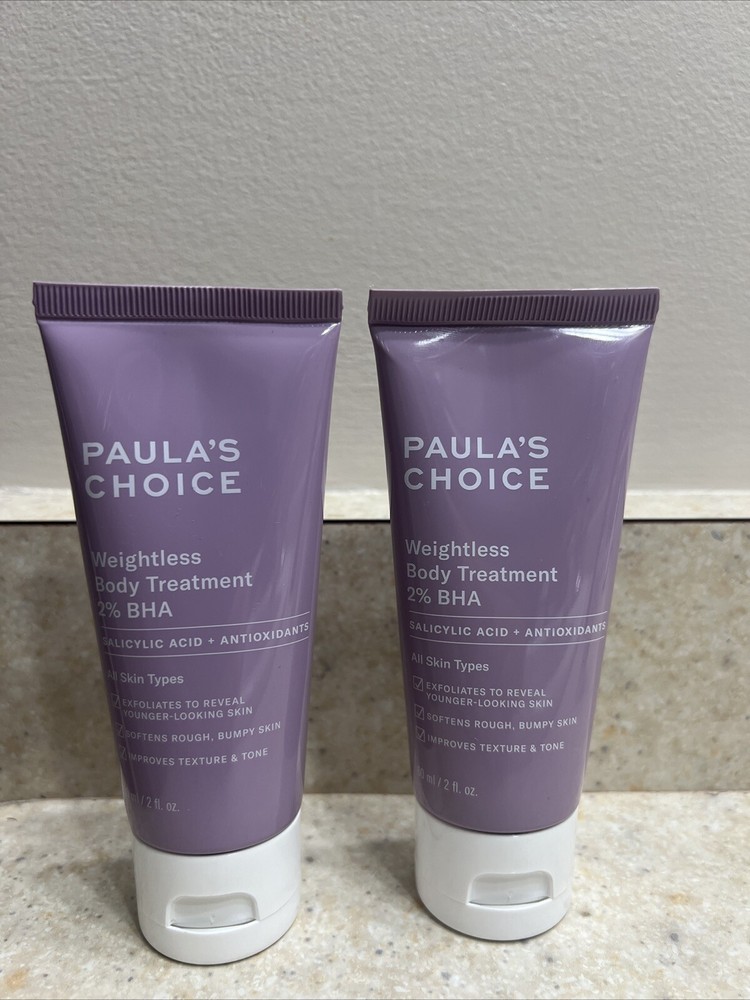 Paula's Choice Weightless Body Treatment 2% BHA Salicylic Acid Antioxidants 2oz