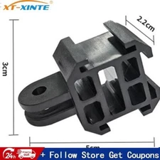 Cold Shoe Mounting Bracket 1/4 Slot for Gopro Action Cameras Extension Adapter