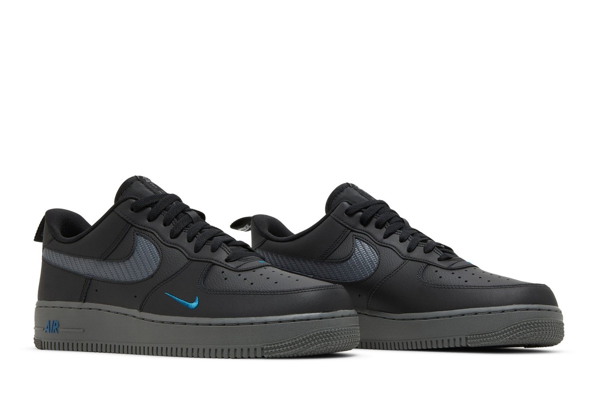 靴 nike air force 1 '07 black carbon 27.5 Nike Air Force 1 '07 LV8 J22 Black Carbon Fiber Sneakers