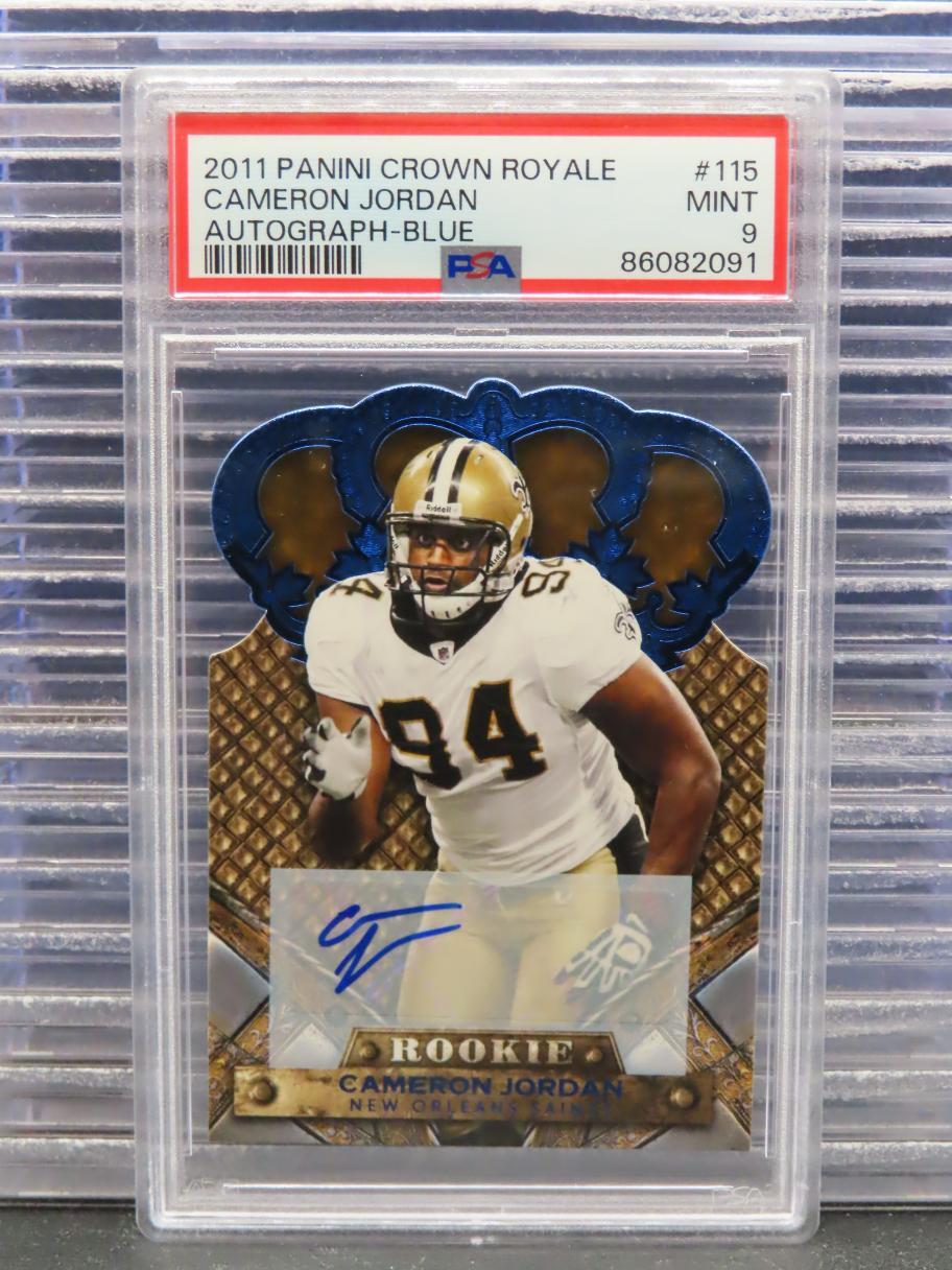 Cameron Jordan Panini Crown Royale #115 Autograph-Blue