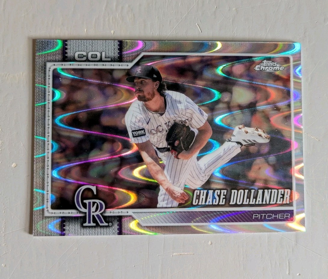 2026 Topps Chrome Ray Wave Refractor - Chase Dollander #277 Rockies