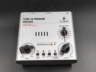 Behringer Tube Ultragain MIC200 Vakuumröhren-Vorverstärker - Ungeprüft