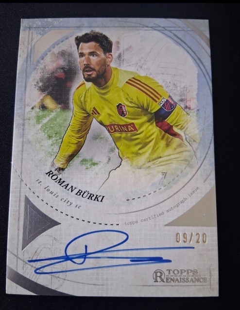 2025 Topps Chrome MLS Renaissance Auto - Roman Burki, St. Louis City SC 09/20