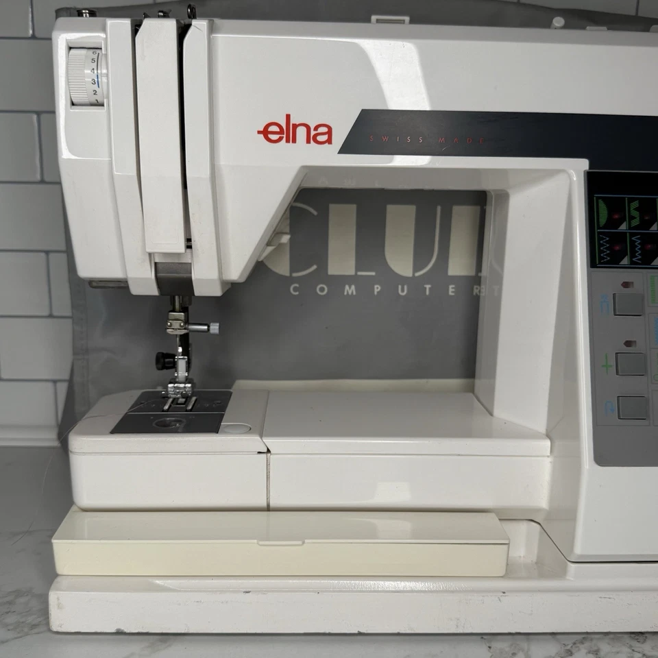 Elna Club Computer Sewing Machine 500 Working W/foot Pedal & Accessories READ - Image 4 of 4