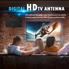 Smart TV Antenna 4K Digital TV Antenna 25dB Digital DVB-T2 1080P Aerial