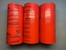 GENUINE MONARCH FLUORESCENT RED LABEL FOR 1110 PRICING GUN 3 SLEEVES 48 ROLLS