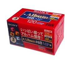 SONY 8mm Video Cassette 120 minutes Hi8 MP Type 3P6-120HMPL New from JP