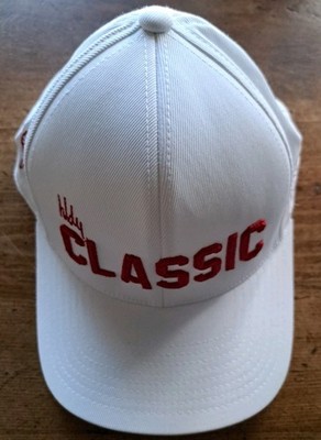 NEW G Fore Golf Men's Hat OSFA ''CLASSIC'' White & Red Tags Adjustable MSRP 50.00