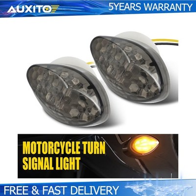 Motorcycle LED Turn Signals Lights For 12V Motorbikes with 10mm Holes Fairing