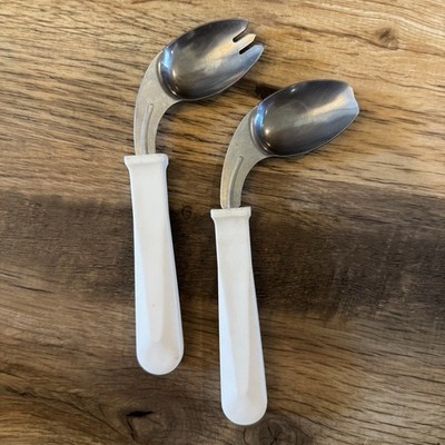 Sammons Adaptive Easy-Hold Right Hand Spork & Spoon Stainless Steel made in USA