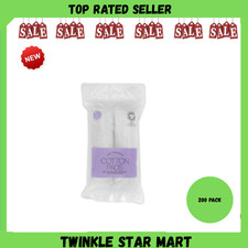 200 PACK Organic Cotton Pads Soft Makeup Remover Plain Cotton Pad White Organic