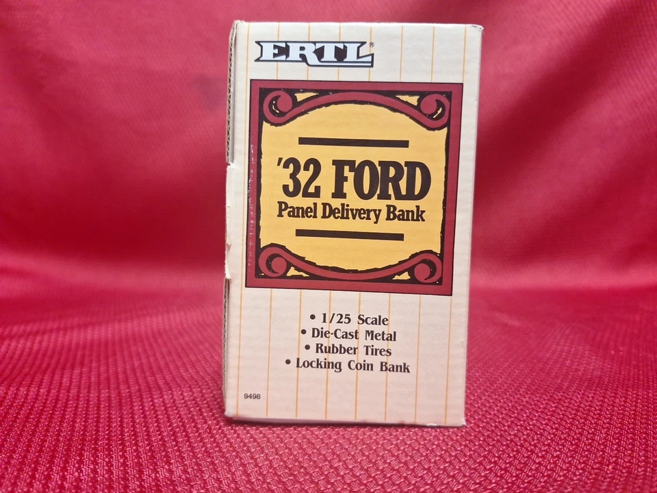 MINT Ertl Anheuser Busch 1932 Ford Panel Delivery Bank Truck Diecast Metal 1/25 - Image 4 of 4