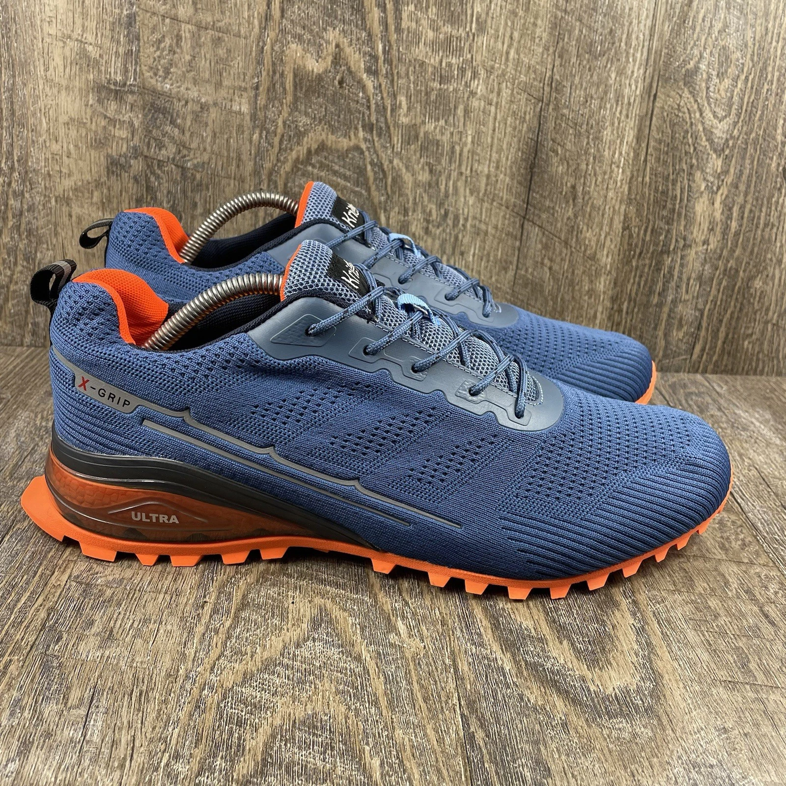 Kricely Trail Running Shoes Mens 11 EU 45 Blue Neon Outdoor Training Walking